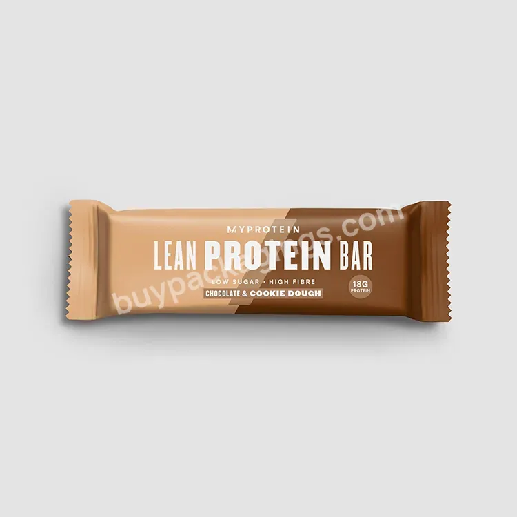 Wrapper White Label Energy Extruded Rxbar Bag Zipper Repackable Plastic Foil Customized Packaging Wrappers For Protein Bars