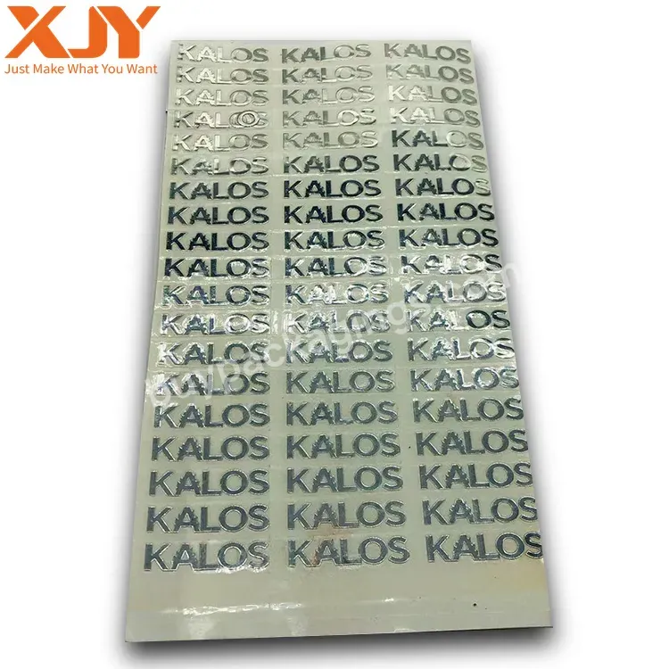 Xjy Clear Print Sticker Custom Logo Printing Design Waterproof Uv Transferable 3d Metallic Stickers With Logo Printing