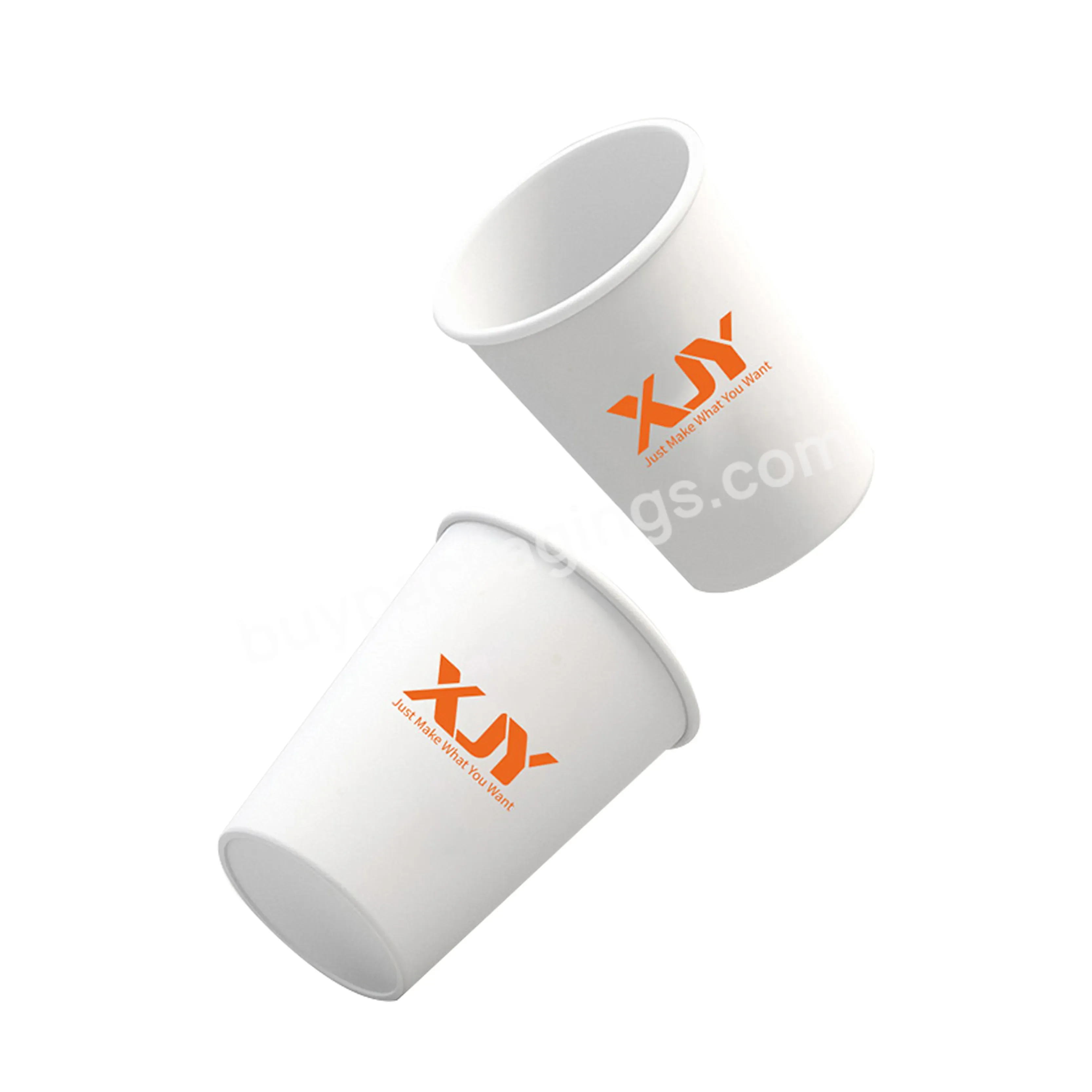 Xjy Compostable Business Logo Printing Insulated Disposable Double Wall Hot Beverage Coffee Paper Cup With Custom Sleeve - Buy Compostable Biodegradable Bamboo Fiber Pulp Pla Coated Disposable Coffee Cardboard Paper Cups With Custom Sleeve,Compostabl