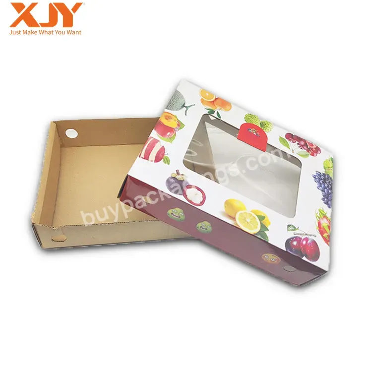 Xjy Custom Big 3 Ply Carton Corrugated Cheap Price Tomato Fruit Packing Boxes For Beverage