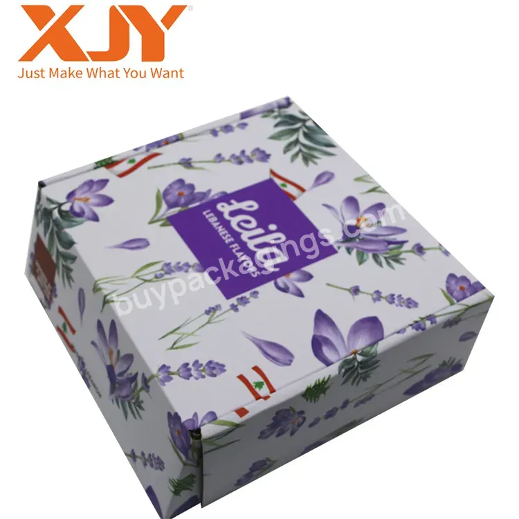 Xjy Custom Biodegradable Corrugated Logo Printing Recycled Shipping Donut Packaging Paper Mailer Box