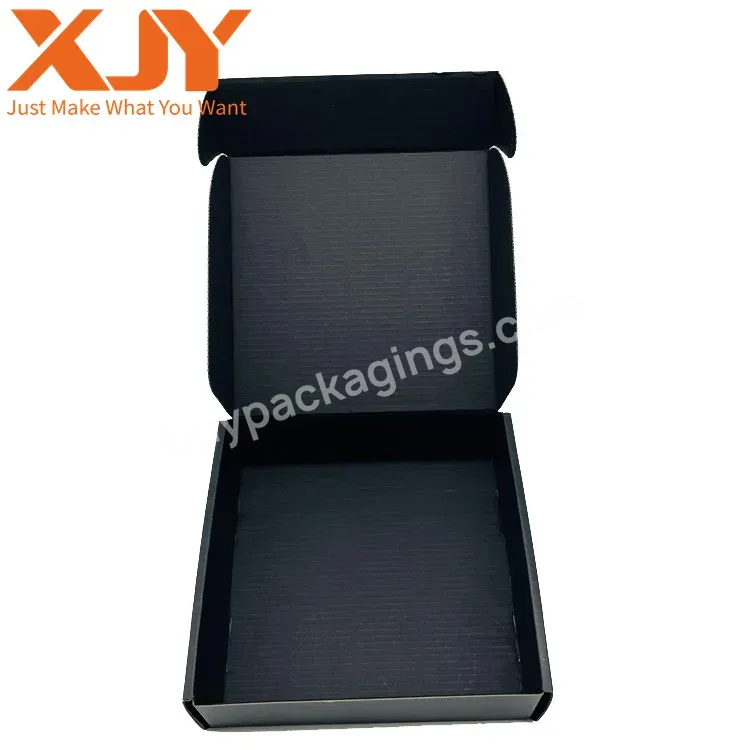 Xjy Custom Corrugated Kraft Paper Mailing Gift Packaging Matter Silver Stamping Mailer Box With Logo Printing