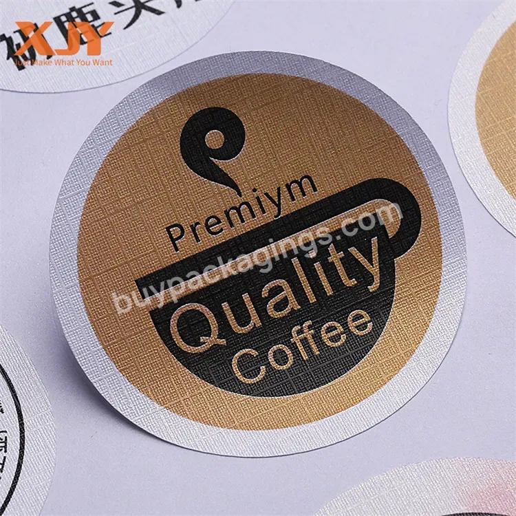 Xjy Custom Cute Paper Adhesive Pvc Vinyl Customized Printed Die Cutting Waterproof Sticker Logo Printing Stickers