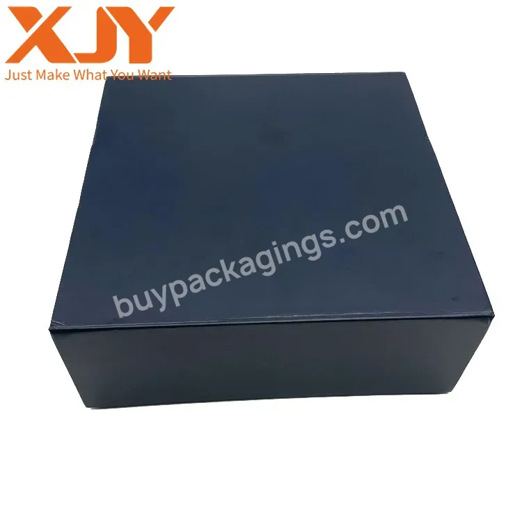 Xjy Custom Eco Friendly Cardboard Rigid Small Black Paper Gift Boxes Jewelry Gift Boxes Mailing With Foam Insert
