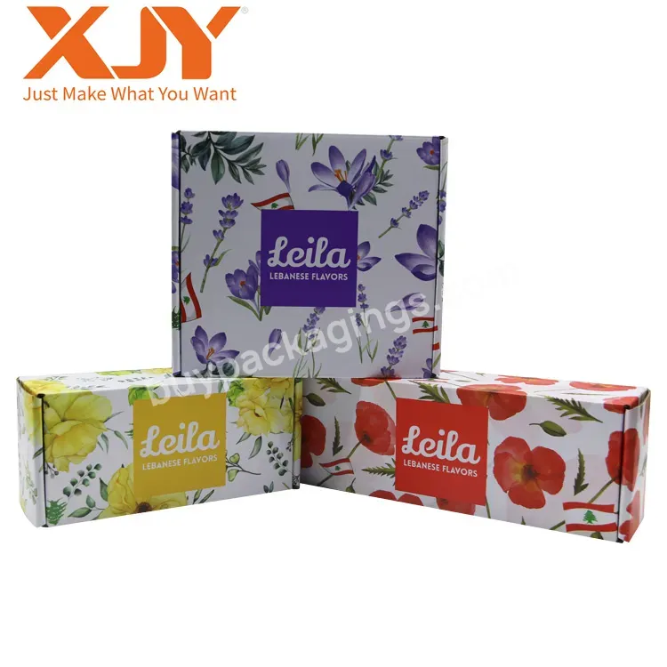 Xjy Custom Logo Printing Clothing Mat Color Boxes With Logo Packaging Mailer Boxes For Small Business With Design