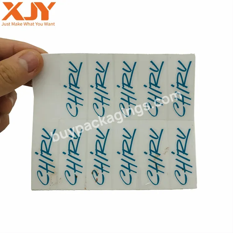 Xjy Custom Uv Proof Waterproof 3d Logo Metallic Brand Printing Logo Die Cut Transferable Sticker With Logo