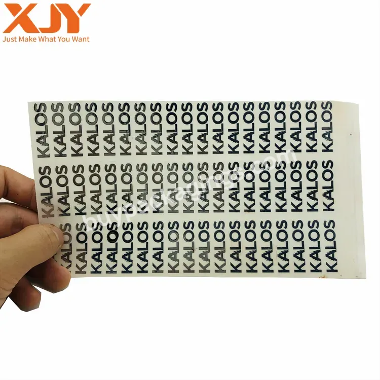 Xjy Custom Uv Proof Waterproof 3d Logo Metallic Brand Printing Logo Die Cut Transferable Sticker With Logo