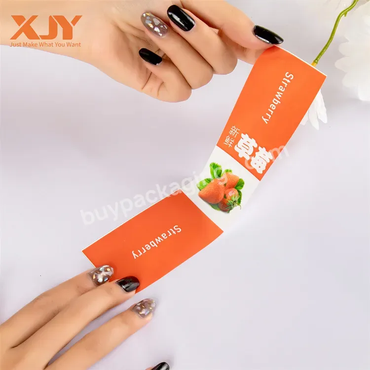 Xjy Custom Uv Resist Removable Logo Printing Packaging Label Adhesive Waterproof Kiss Cut Stickers