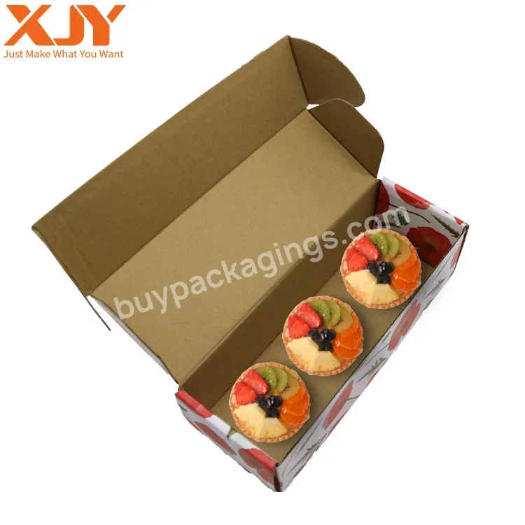 Xjy Customizable Cajas Para Donas Packing Mochi Donut Shipping Mailing Box Food Delivery Cookie Doughnut Packaging Box