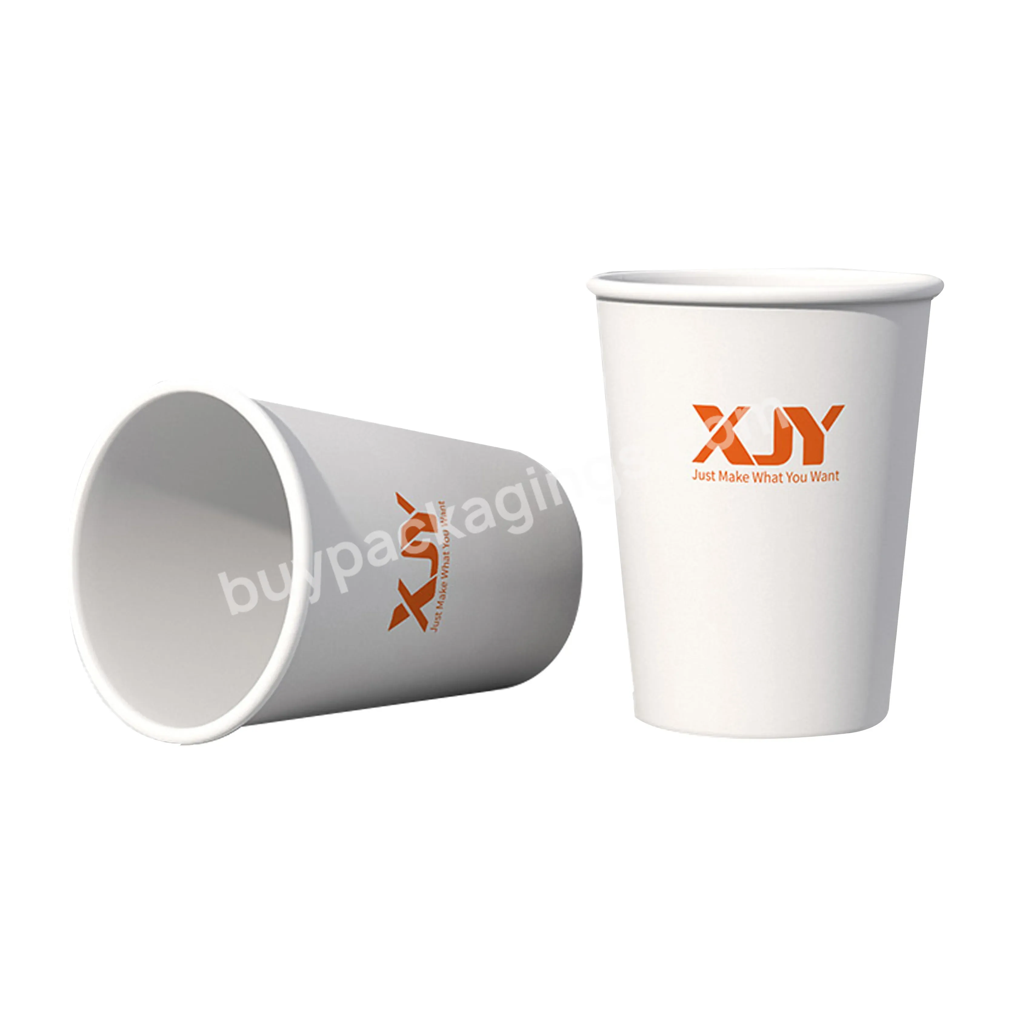 Xjy Customize Recycled Biodegradable Label Printing Thicken Double Wall Hot Drinks Coffee Paper Cup For Cold Drinking - Buy Plastic Free Eco Friendly Vintage High Disposable Thick Double Wall Pleated Coffee Paper Cup For Cold Drinks,Compostable Take