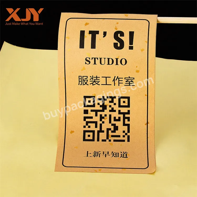 Xjy Customized Round Transparent Logo Stickers Laminated Glossy Film Hot Stamping Logo Stickers For Packaging Label