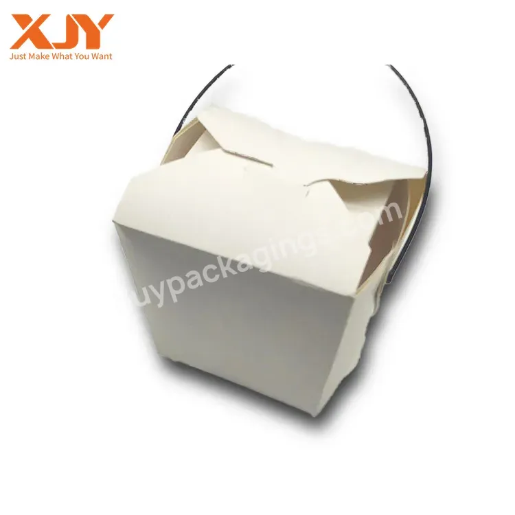 Xjy Disposable Custom Disposable Container Take Away Lunch Packing Boxes For Fast Food Grade Paper Packaging Box