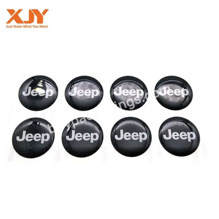 Xjy Drip Stickers Crystal Drip Plastic Car Label Stickers Processing Customized Transparent Pvc Epoxy Resin Logo Labels