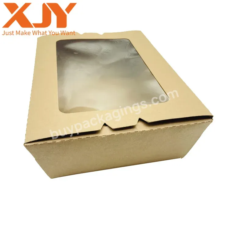 Xjy Eco Friendly Biodegradable Macaron Egg Tart Dessert Kraft Carton Cardboard Custom Packaging Paper Boxes