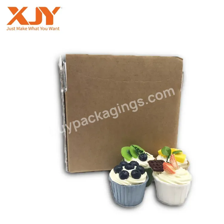 Xjy Eco Logo Biodegradable Custom Printing Aluminum Foil Insulated Thermal Shipping Carton Frozen Food Box Packaging