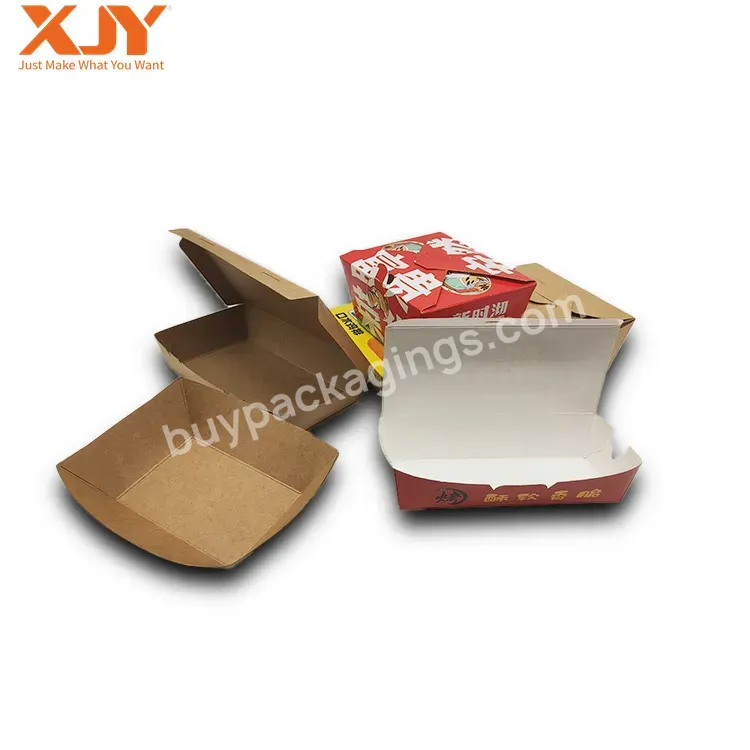 Xjy Food Grade Takeout Package Disposable Noodle Container Take Away Lunch Packing Boxes Togo Packaging Box