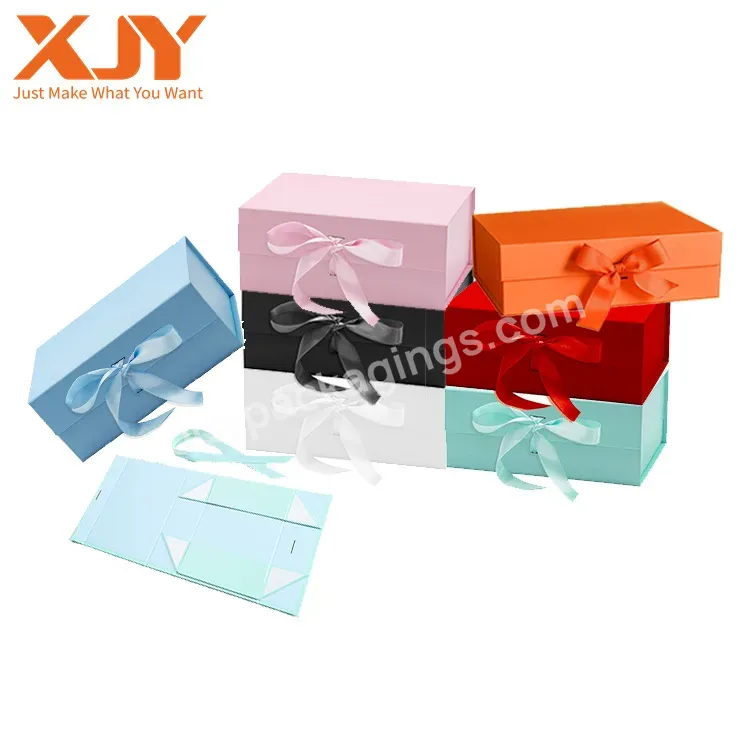 Xjy Luxury Gift Clothing Packaging Paper Boxes With Window For Newborn Baby Kids Boy Clothes Shirt Socks Blanket Bibs Set