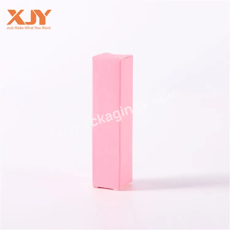Xjy Luxury White Cardboard Paper Cosmetics Packaging Eco Friendly Custom Printing Lipstick Tubes With Logo And Custom Box