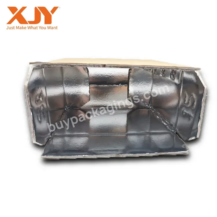 Xjy Reusable Refrigerated Insulated Degradable Shipping Boxes With Logo Printing Frozen Food Thermal Insulated Shipping Box