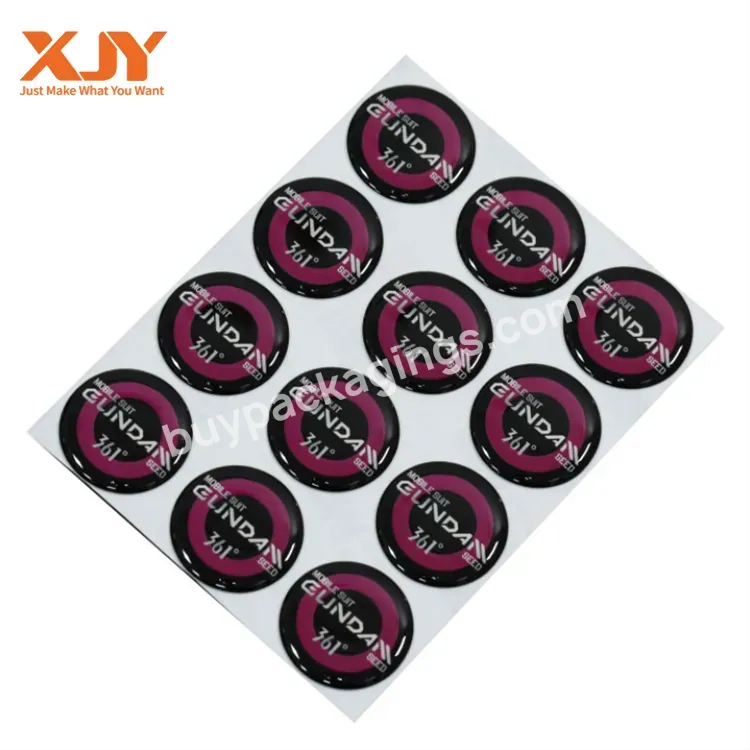 Xjy Waterproof Uv Resistant Pvc Vinyl Sticker Uv Protective Adhesive Logo Sticker Die Cut Label Vinyl Sticker Sheet