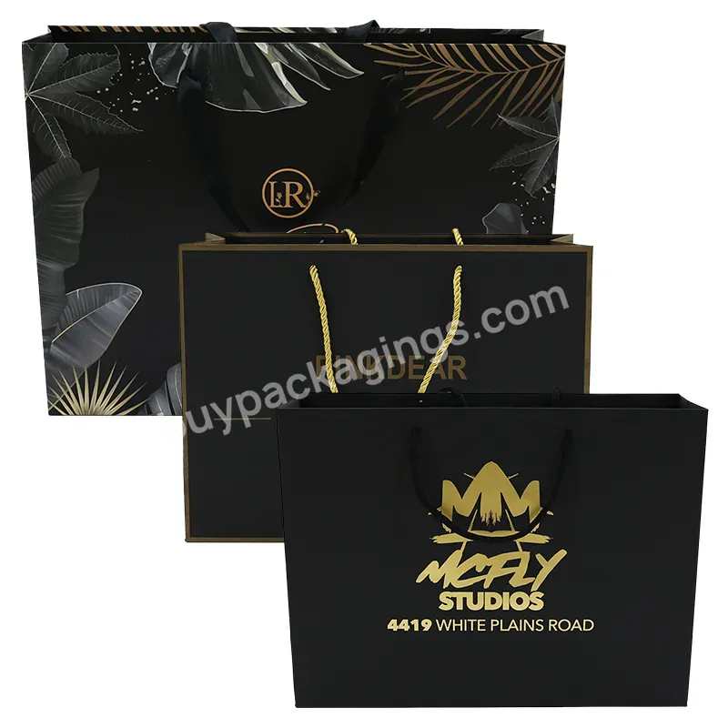 Year-end Promotions 100% Compostable Biodegradable Christmas Paper Gift Bags Packaging