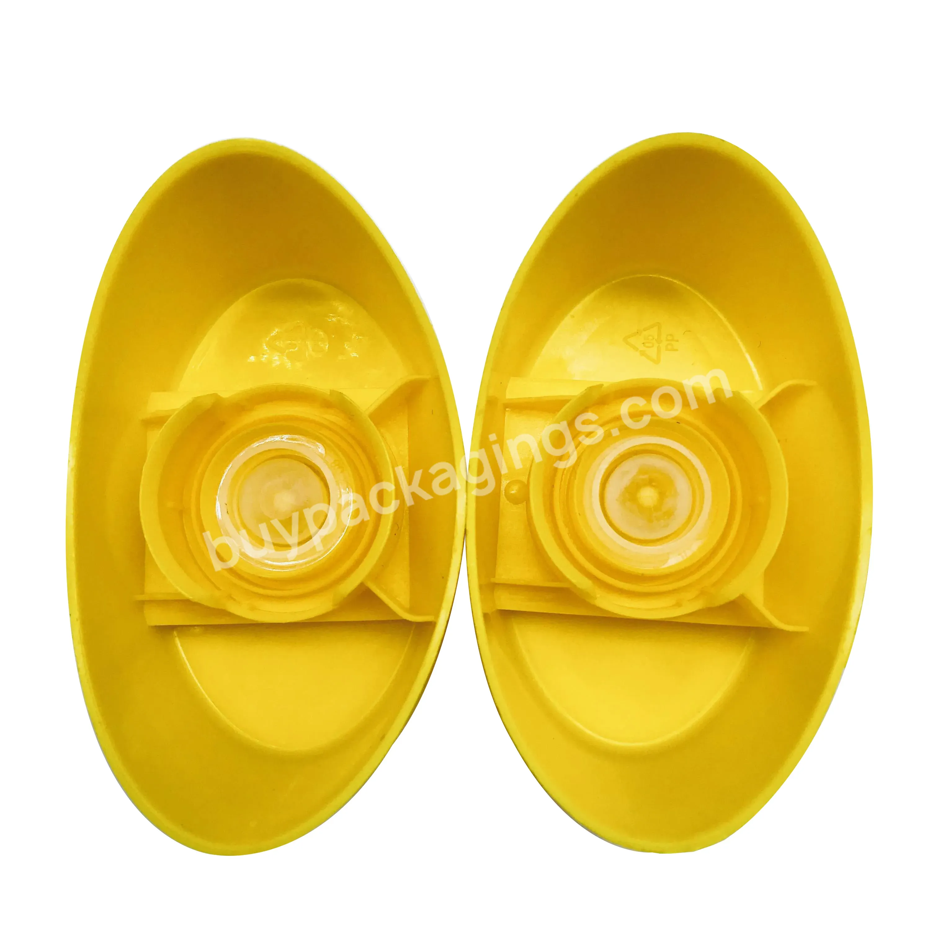 Yellow Flip Top Honey Cap With Silicone Value 28mm