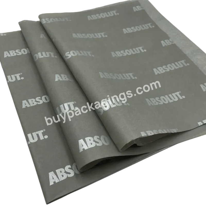 Yellow For Packaging Clothes Customized Wholesale Custom White Logo Tissue Wrapping Paper