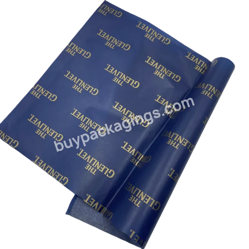 Yellow For Packaging Clothes Customized Wholesale Custom White Logo Tissue Wrapping Paper