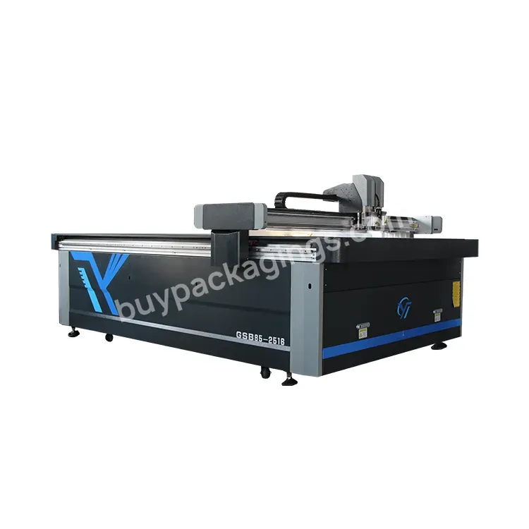 Yitai High Quality Cnc Flatbed Corrugated Box Kt Board Sponge Foam Vibration Blade Cutting Machine