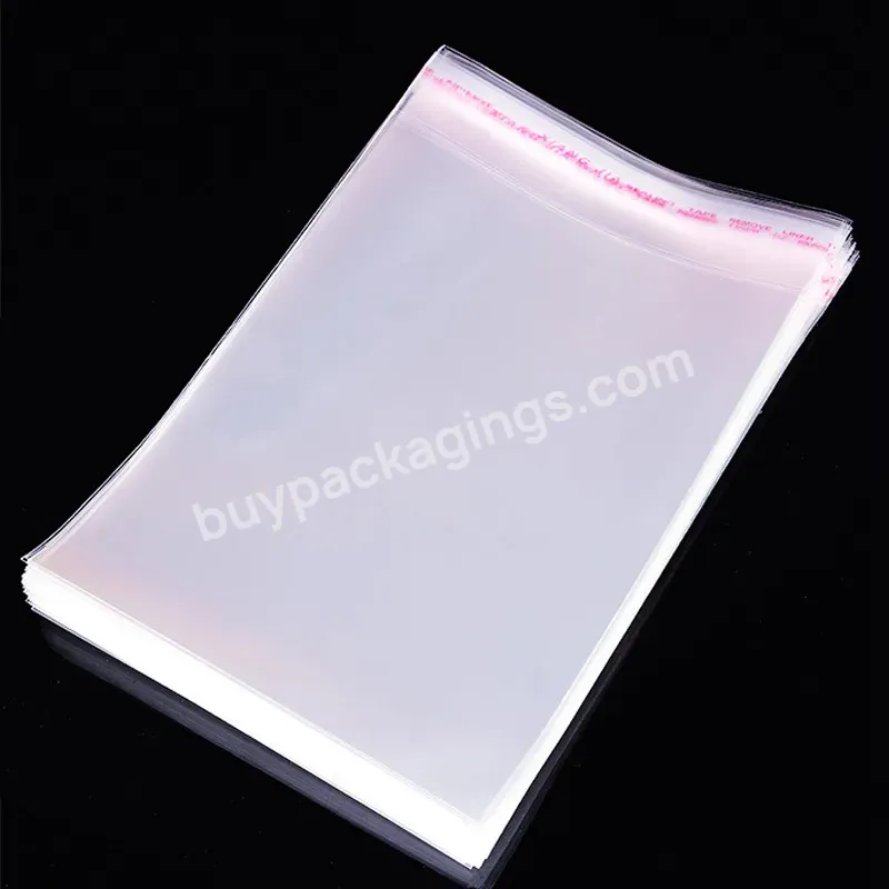 Yiwu Factory Moisture-proof Cellophane High Quality Rts Garment Packaging Plastic Opp Bag Self Adhesive