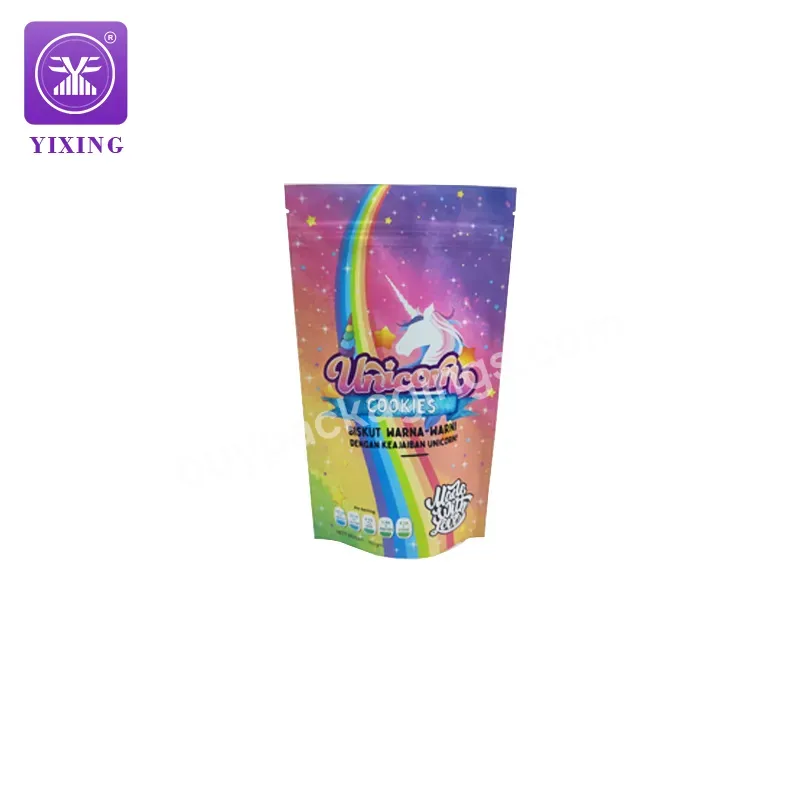 Yixing 160g Cookies Snack Food Packaging Design Customized Stand Up Pouch Bags