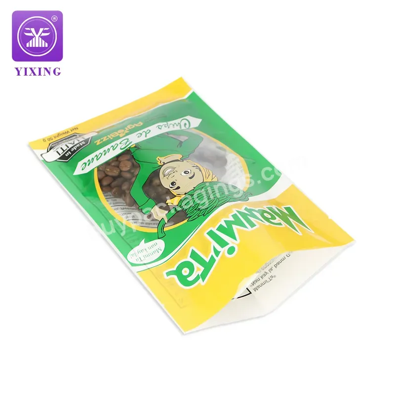 Yixing Custom 250g 500g 1kgs Partially Transparent Plastic Vegetable Seed Packaging Pouches For Planting Three Side Seal Bags