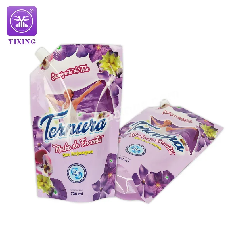 Yixing Custom Big Size Liquid Detergent Stand Up Spout Pouch Bag For Washing Powder Packaging