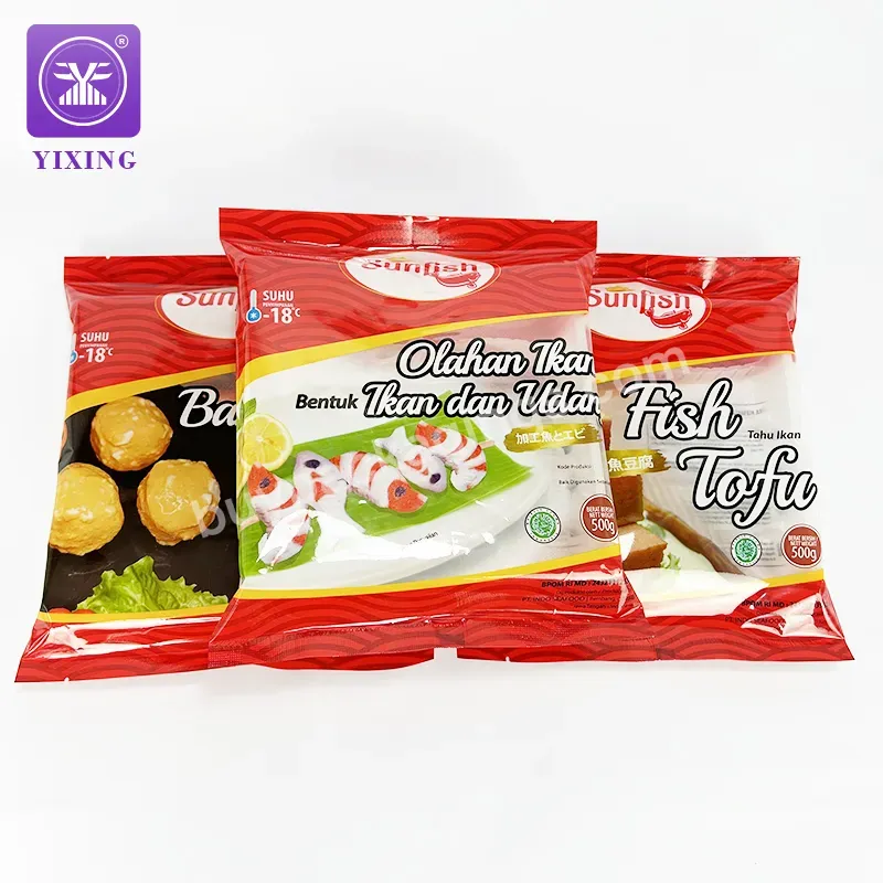 Yixing Custom Pet Pe Vacuum Nylon Plastic Bags For Quick-frozen Frozen Food Packaging Bag