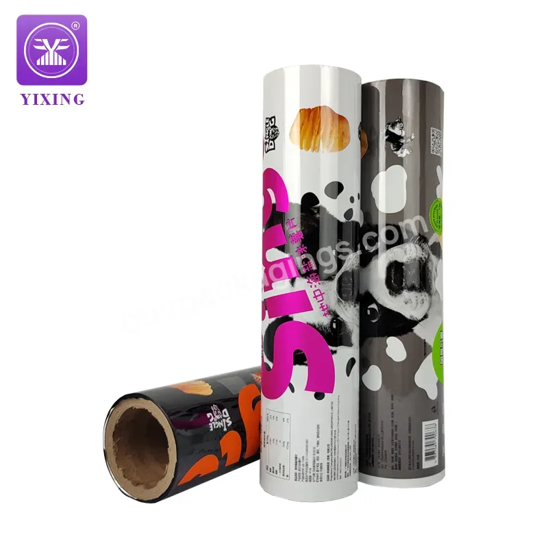 Yixing Flexible Aluminum Foil Custom Printed Heat Sealed Packaging Materials Roll Film For Chips