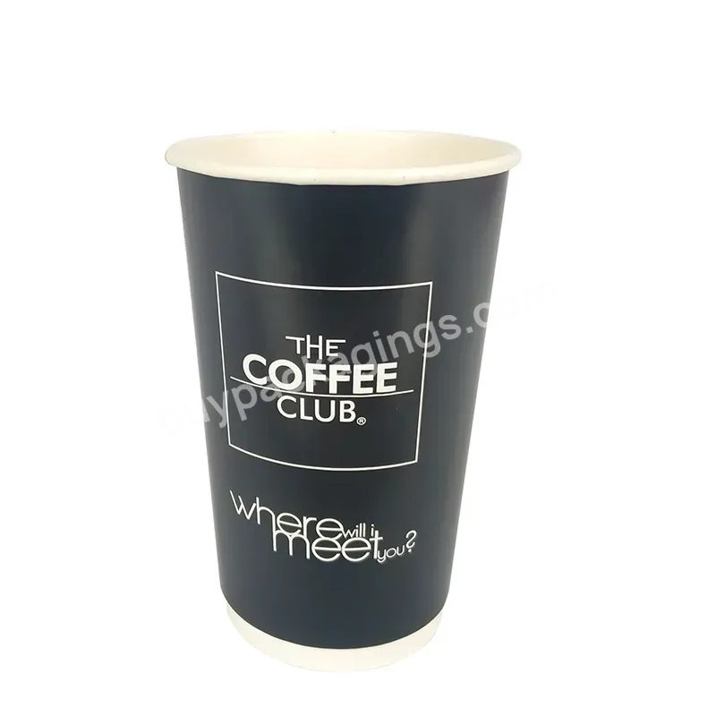 Yixing Oem High Quality Food Grade Double Wall Vaso De Papel Disposable Paper Cups For Coffee Tea Drinks