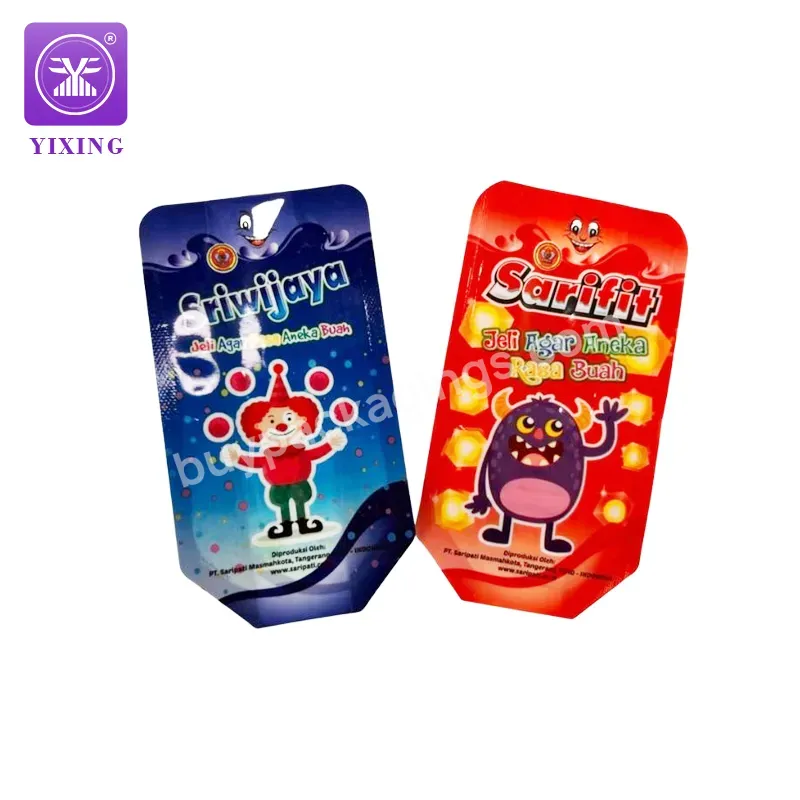 Yixing Packaging Pocket Gusset Bag For Juice Milk Food Liquid Packaging Custom Printing Sachet