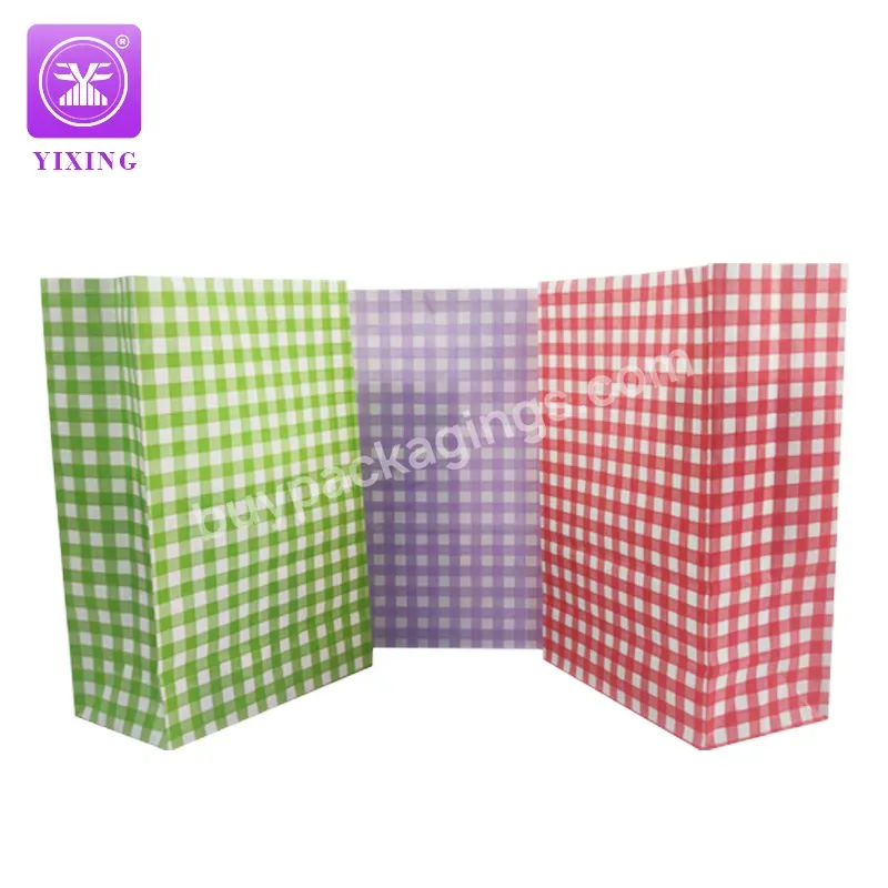 Yixing Size Customized Various Colour Gift Bags Flat Bottom Bags