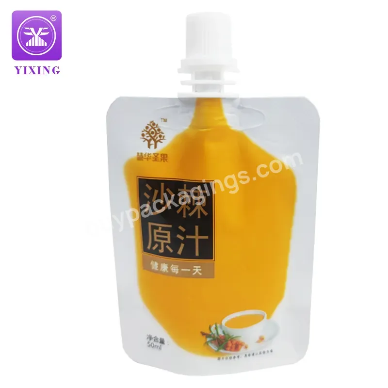 Yixing Wholesale Small Original Drinks Food Packaging Spout Pouch Bags
