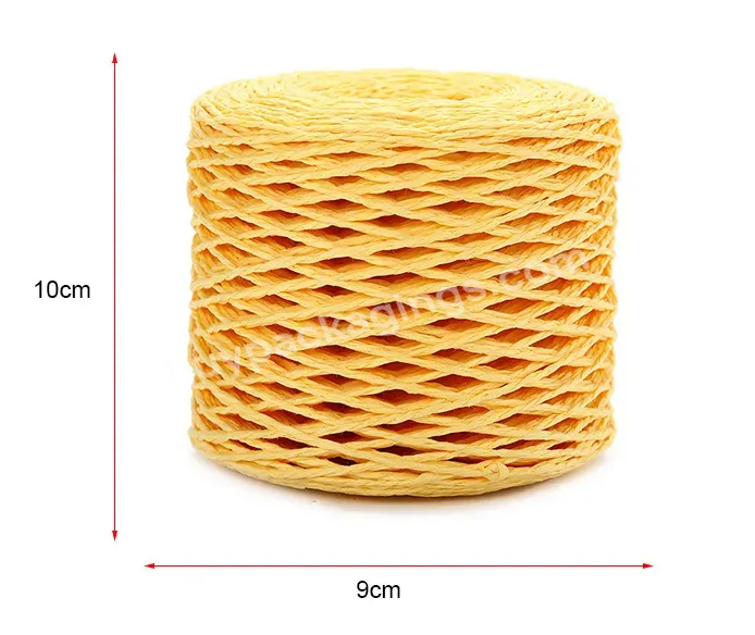 Yohpack 2mm*200m/roll Lafite Grass Paper Rope Environmental Protection Colorful Double Strand Diy Spot Raffia Paper Rope