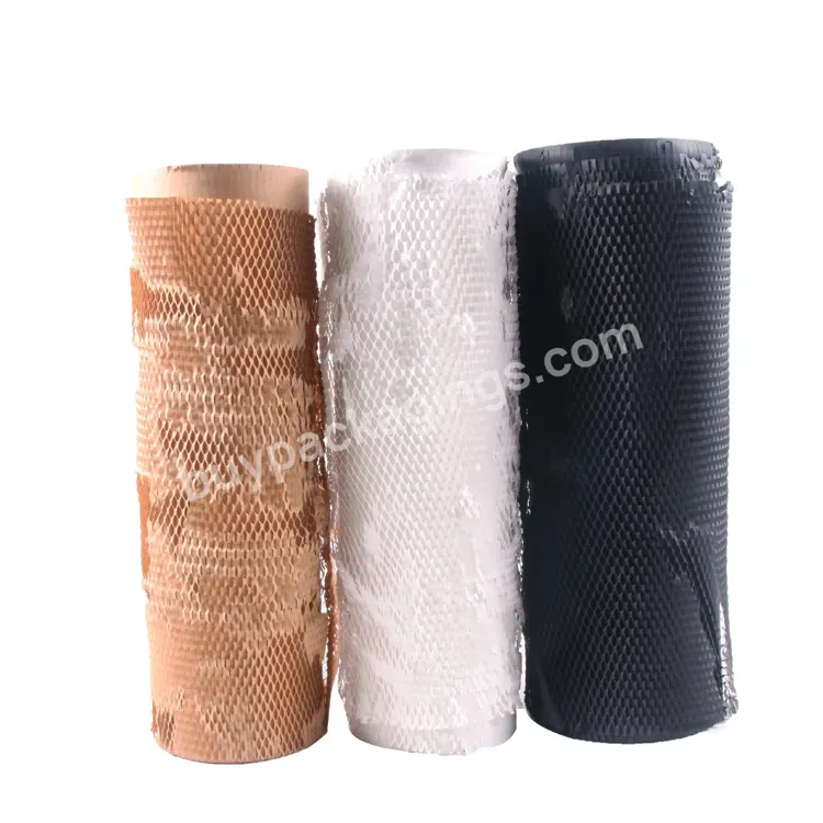 Yohpack 38cm*100m Honeycomb Paper Roll Honeycomb Kraft Paper Wrapping Recyclable Honeycomb Cushion Paper