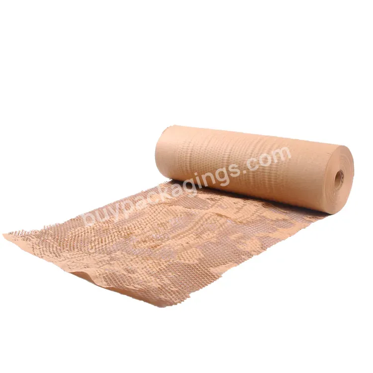 Yohpack 38cm*100m Honeycomb Paper Roll Honeycomb Kraft Paper Wrapping Recyclable Honeycomb Cushion Paper