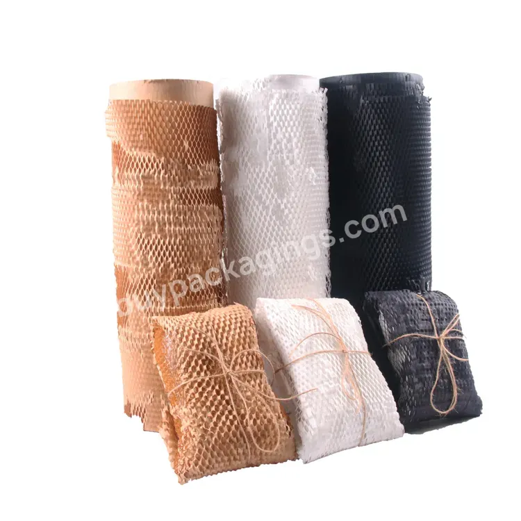 Yohpack 38cm*250m Paper Honeycomb Recyclable Honeycomb Cushion Wrapping Paper Roll Honeycomb Kraft Paper