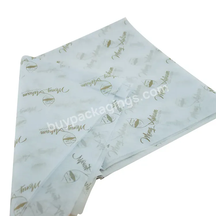 Yohpack 50*75cm Colorful Flower Wrap Copy Inner Paper Logo Printed Wrapping Tissue Paper