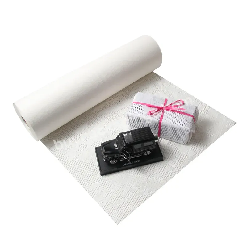 Yohpack 50cm*50m 4 Colors Ready Stock Wholesale Packing Craft Roll 80gsm Black Red Protective Honeycomb Mesh Paper