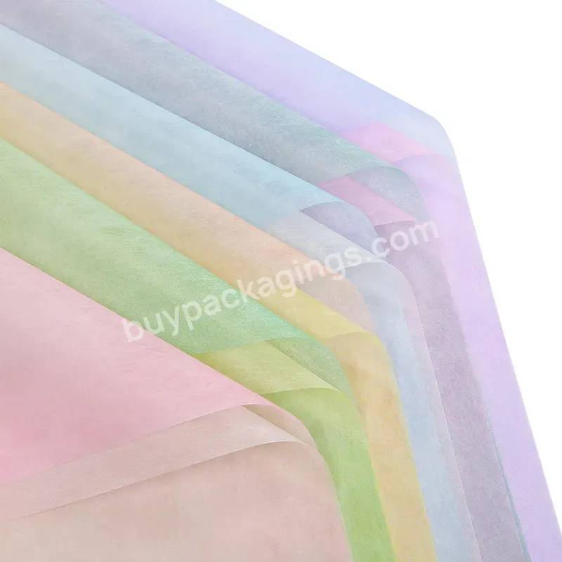 Yohpack Colorful Cotton Polyester Fiber Flower Packaging Wrapping Paper Flower Bouquets Wrappers & Materials