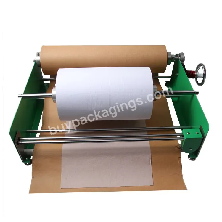 Yohpack Double Reel Manual Paper Cut Equipment Semi-automatic Craft Paper Packaging Dispenser For Honeycomb And Inner Paper