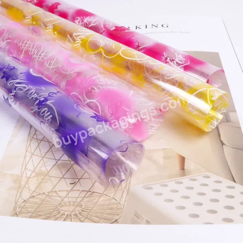 Yohpack Fresh Flower Bouquet Packaging Material Waterproof Gift Fruit Fancy Film Cellophane Wrapping Flower Paper