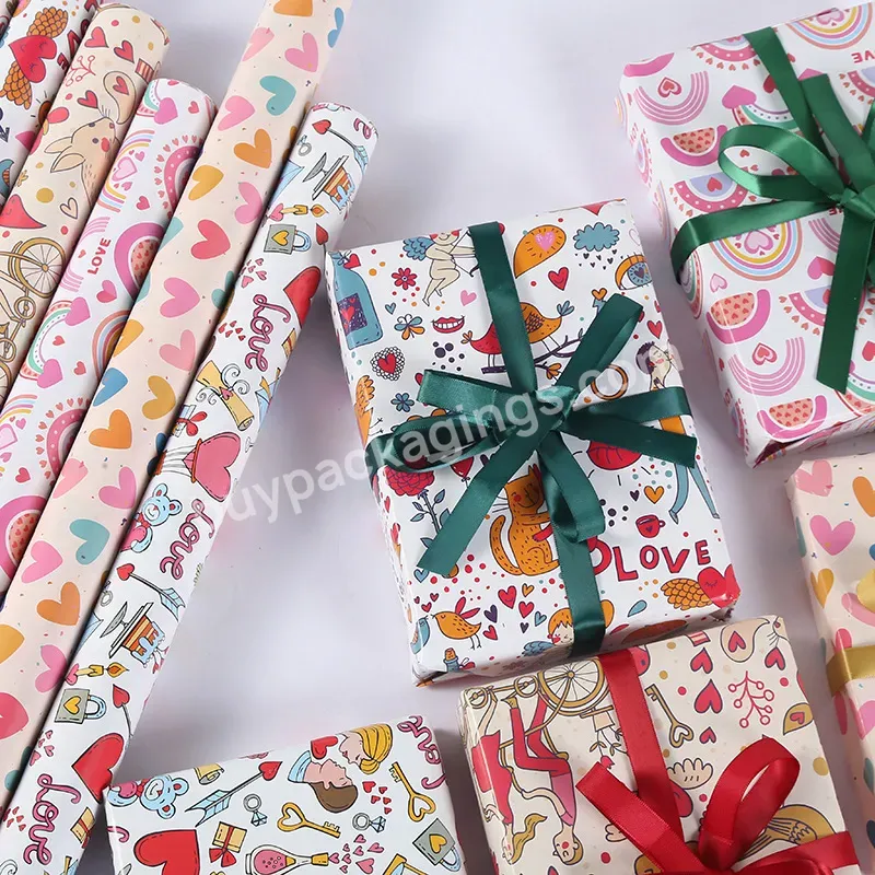 Yohpack High Quality Custom Wrapping Paper Sheets Cheap Price Gift Wrapping Paper Rolls