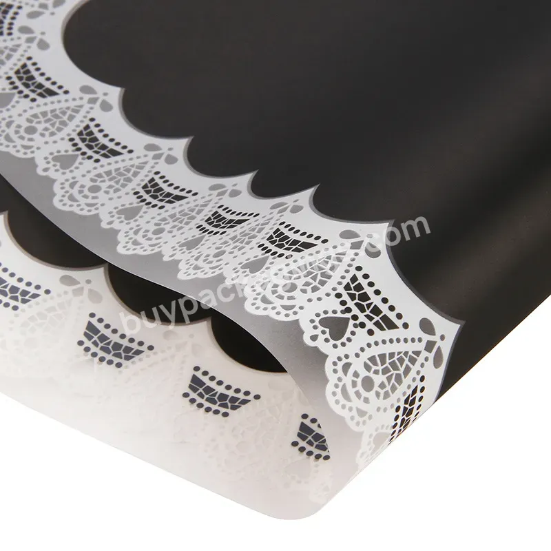 Yohpack Lace Edge Translucent Soft Border Mist Face Paper Bouquet Flower Paper Wrapping Waterproof